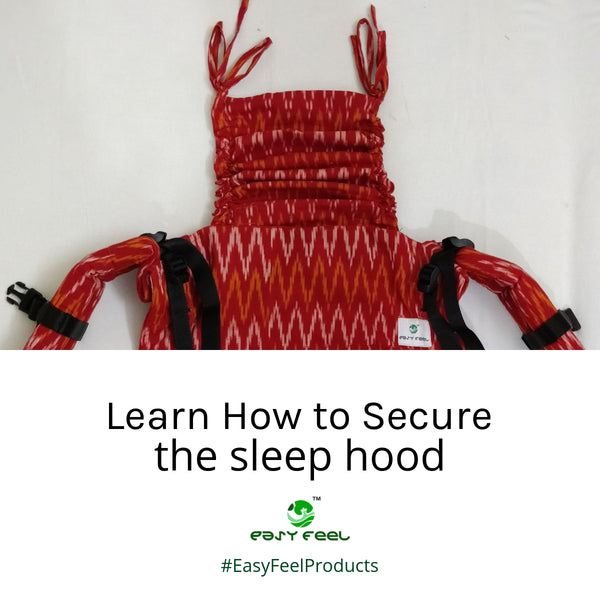 Securing Sleep Hood in a Back Carry