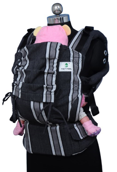 Toddler Soft Structured Carrier - Coal Stripes