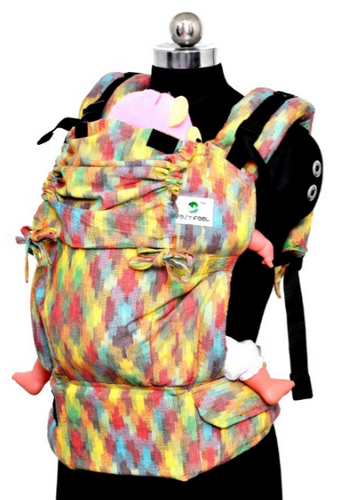 Toddler Wrap Converted Soft Structured Carrier - Cotton Candy Dance