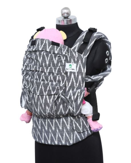 Preschool Wrap Converted Soft Structured Carrier - Charcoal Chevrons